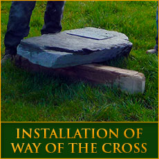 Installation of the Way of the Cross Memorial Stones