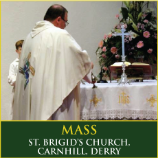 Mass in St. Brigid's Church, Carnhill, Derry